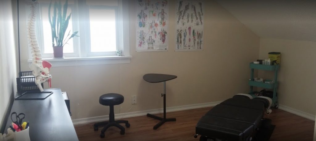 Chiropractic Office with table and spine